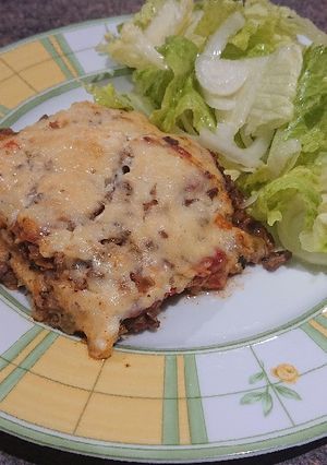 A picture of Polenta Beef Casserole.