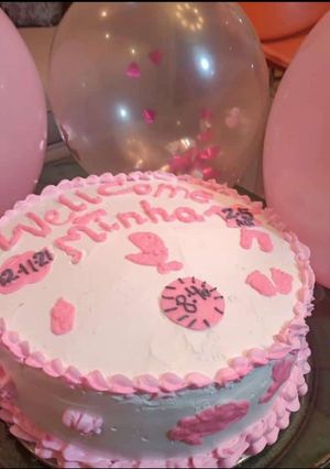 A picture of Fresh cream vanilla cake 🎂.