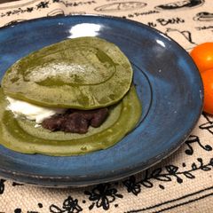 A picture of Japanese Matcha Pancake.