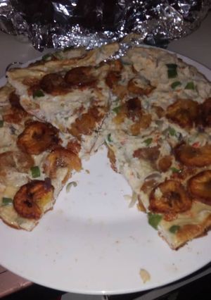 A picture of Plantain fritata.