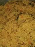 Arroz amarillo con vegetales