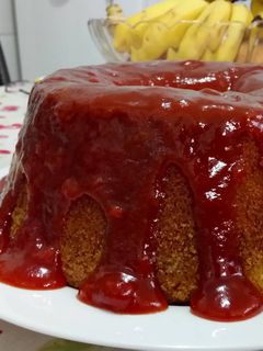 Foto de Bolo de fubá com goiabada