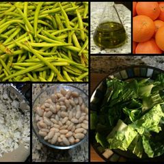 A picture of Mediterranean Salad with Green Beans and Feta.