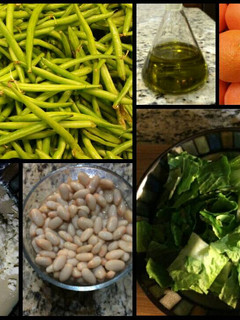 A picture of Mediterranean Salad with Green Beans and Feta.