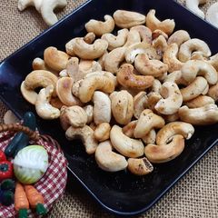 A picture of Roasted cashews within 5 minute.