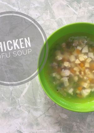 Foto resep CHICKEN TOFU SOUP mpasi 10m+
