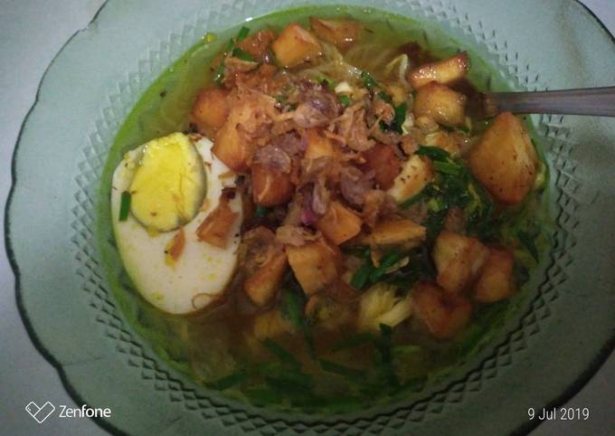 Resep Soto ayam kletuk khas Blora Anti Gagal