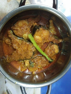 A picture of Aar fish recipe with mustard paste.