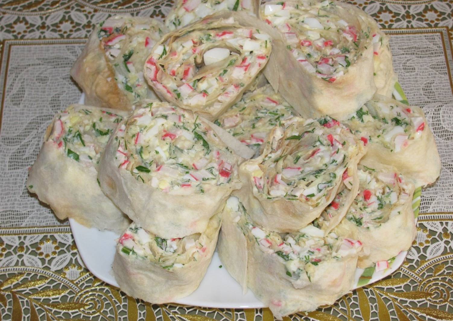 Лаваш С Крабовыми Палочками Фото Рецепт