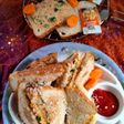 Vegetable malai Toast