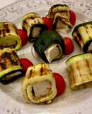 Involtini di zucchine e feta