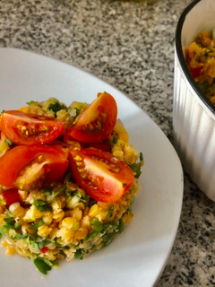 Una foto de Ensalada de lentejas rojas