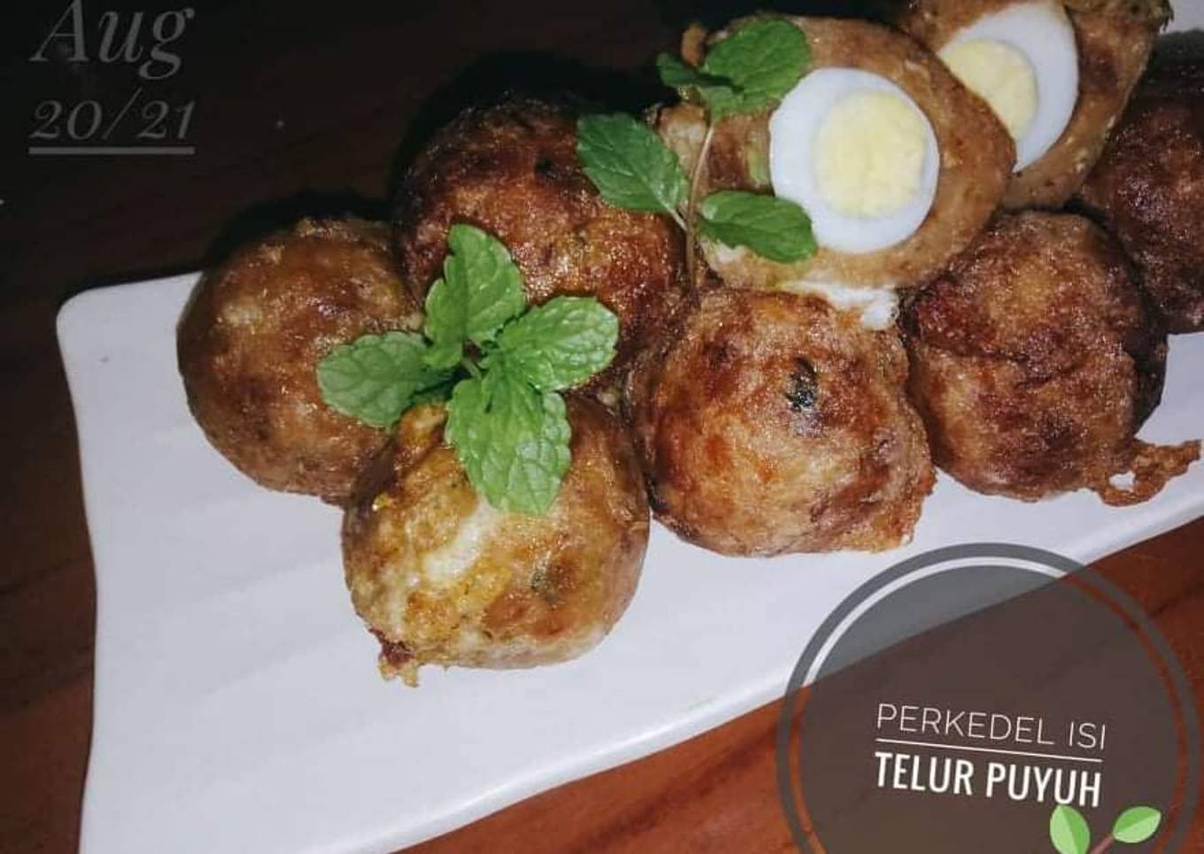 Perkedel Kentang isi Telur Puyuh