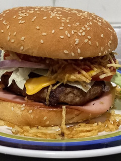 Una foto de Hamburguesa casera