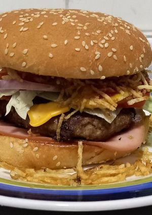 Una foto de Hamburguesa casera