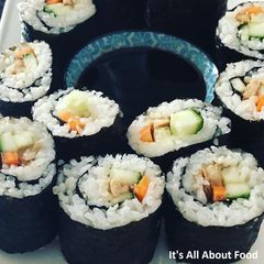 A picture of Chicken Teriyaki Sushi.
