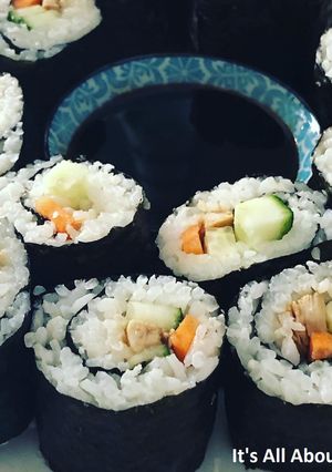 A picture of Chicken Teriyaki Sushi.