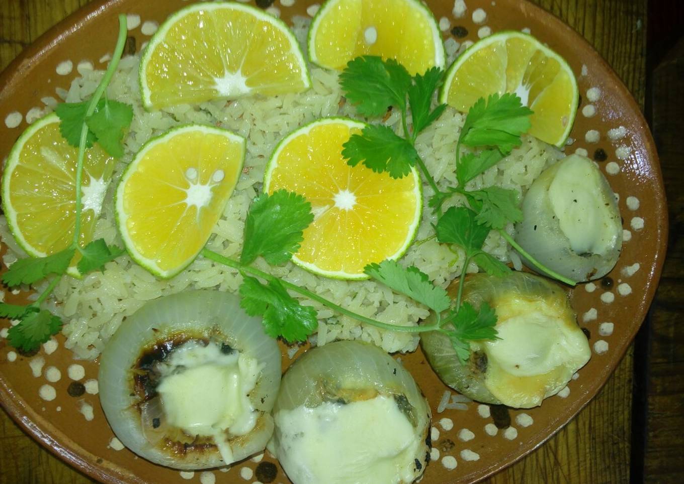 Cebollas rellenas a la Mario, s