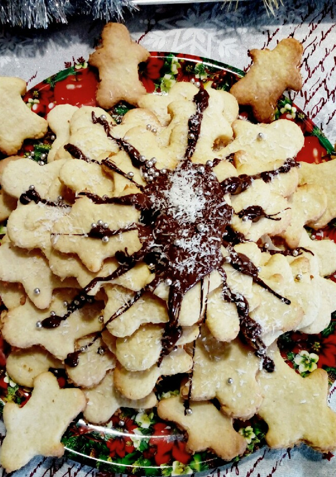 Una foto de Galletas navideñas de coco