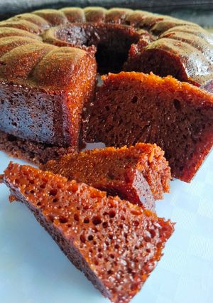 Foto resep Bolu sarang semut aka caramel cake