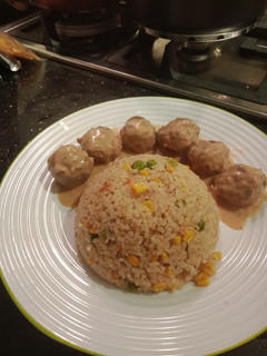 صورة لوصفة كرات اللحم 🥩🍛😍
