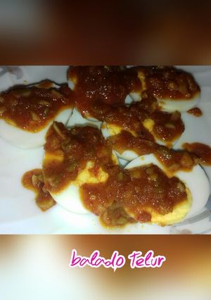 Foto resep Balado telur rebus seadanya 😃