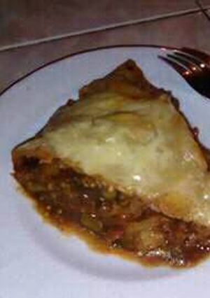 Una foto de Pastel de carne y calabacín