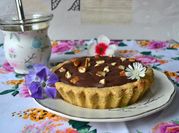 Una foto de torta toffee con aceite
