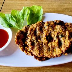 A picture of Lobia vada (cow peas).