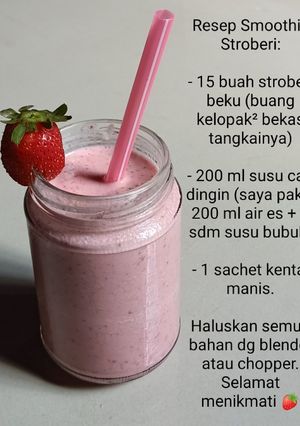 Foto resep 46. Smoothie Stroberi