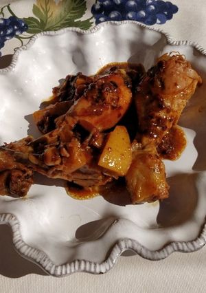 Une photo de Tajine de poulet au citron de Menton