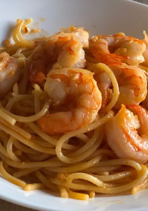 Hình của món Spaghetti tôm.