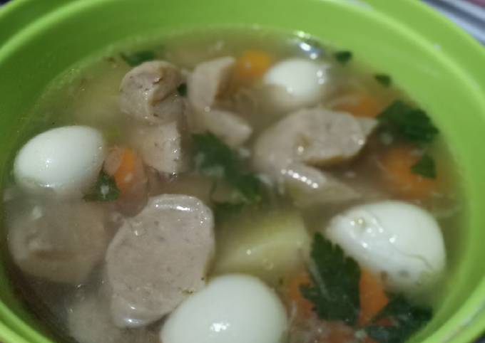 Sop bening bakso