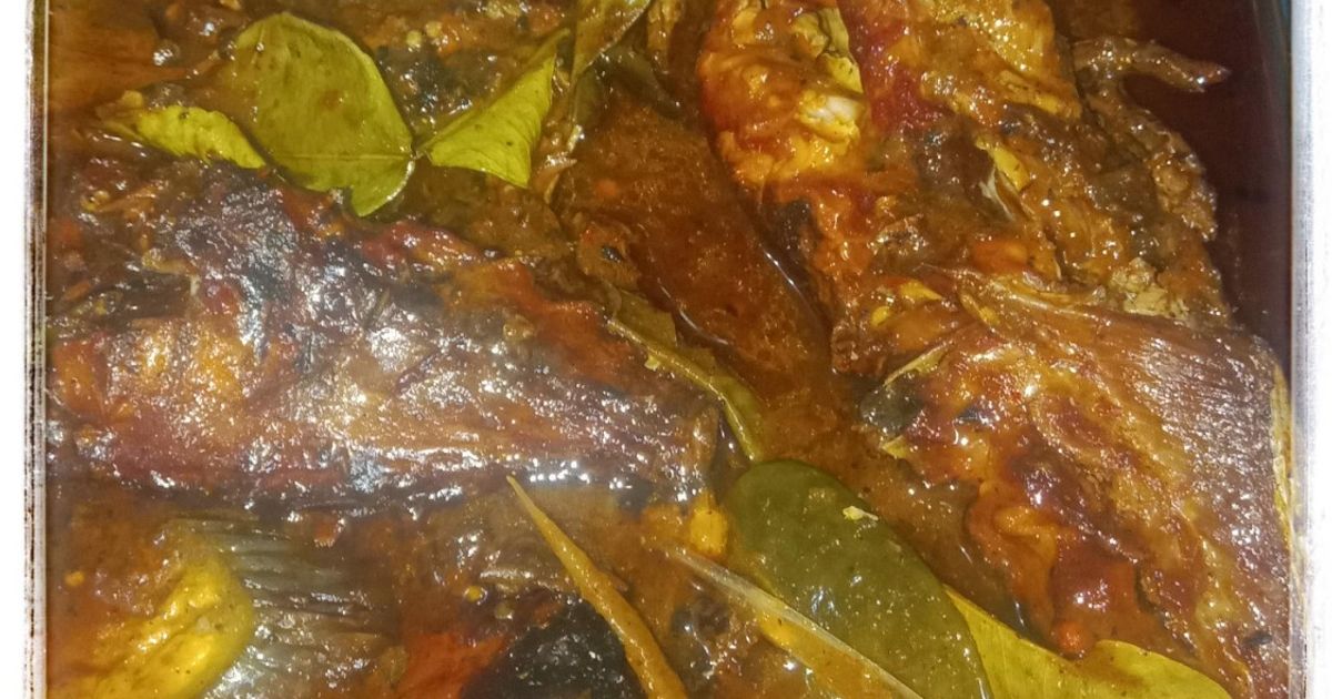 Gulai Manis Cakalang Asap Labu Siam Terong
