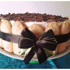A picture of AMIEs Special TIRAMISU Cake.