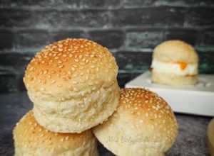 Gambar 🍔 Roti Burger Penuh Bijan