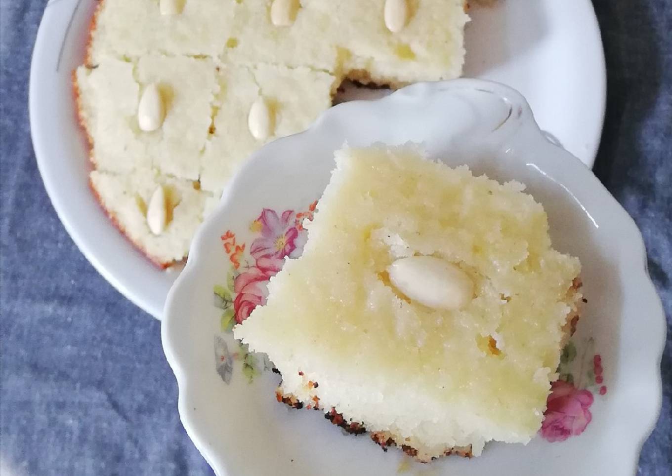Basbousa -A middle East dessert
