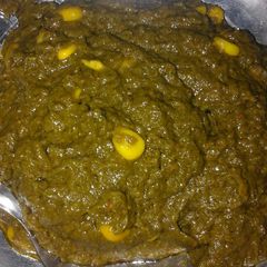 A picture of Palak Sweet Corn.