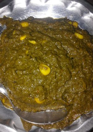A picture of Palak Sweet Corn.