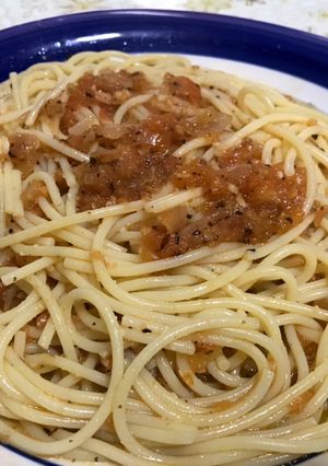 Una foto de Salsa de tomate 3 ingredientes