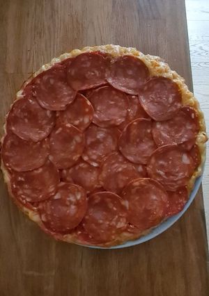 Une photo de Tatin de tomates et chorizo