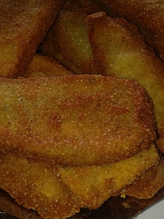 Una foto de Milanesas de Berenjenas rellenas