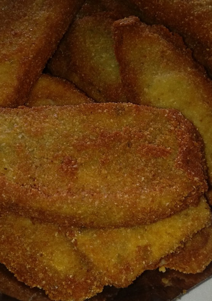 Una foto de Milanesas de Berenjenas rellenas