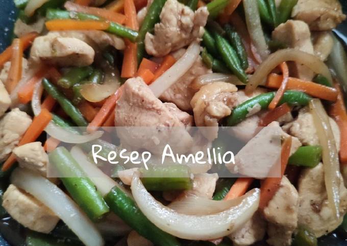 Resep Ayam sayur saus teriyaki Anti Gagal