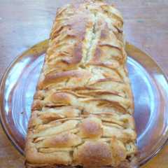Una foto de Budín de manzana