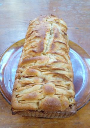Una foto de Budín de manzana