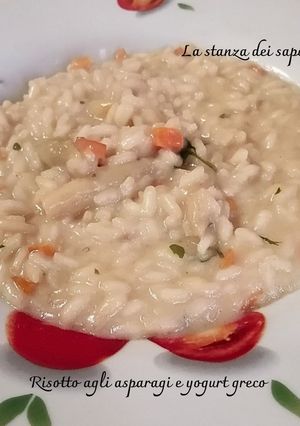A picture of Asparagus and Greek Yogurt Risotto.