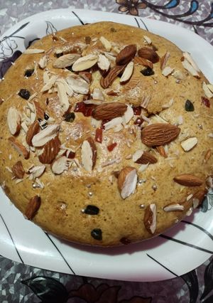 A picture of Dry fruit cake.