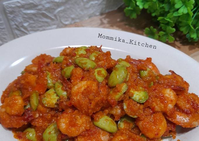Resep Sambal goreng udang pete yang Enak Banget