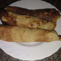 A picture of Kenyan Pancakes or crepes.